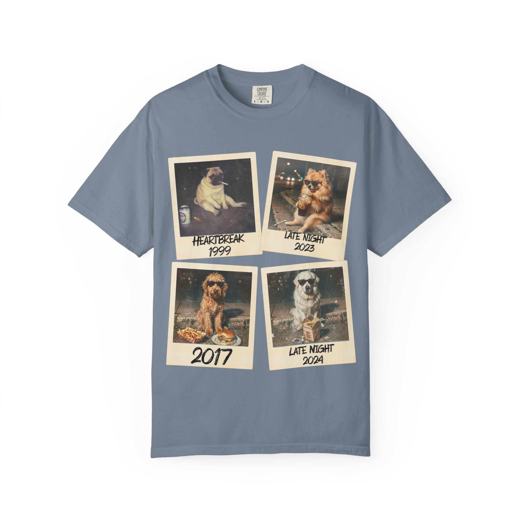 Personalized Polaroid Photo Tee — Custom Image & Text Options