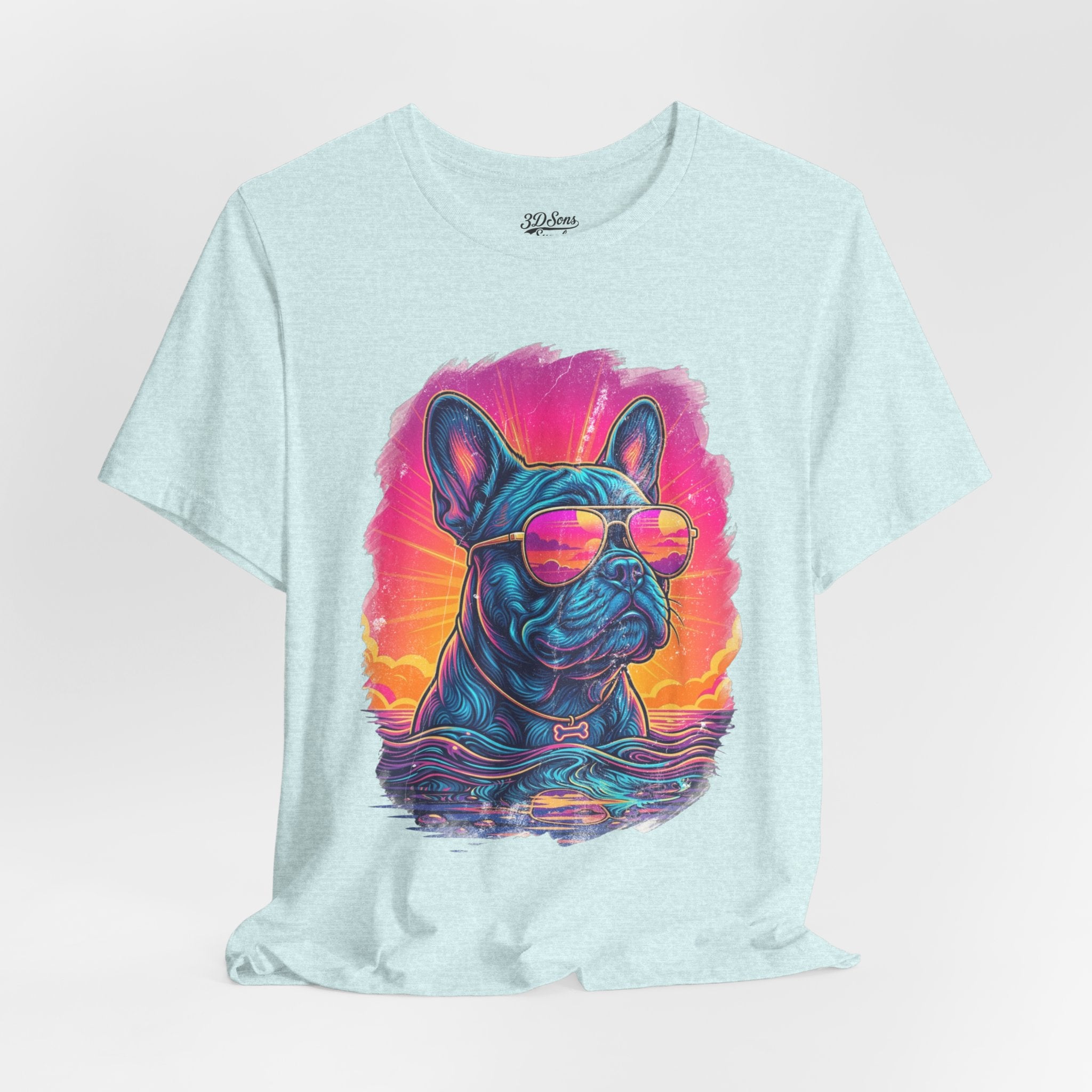 French Bulldog Retro 90s Tee — Vice City Vintage Dog Graphic