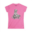 DJ Doodle Dog Women's Tee — Cute Turntable Graphic