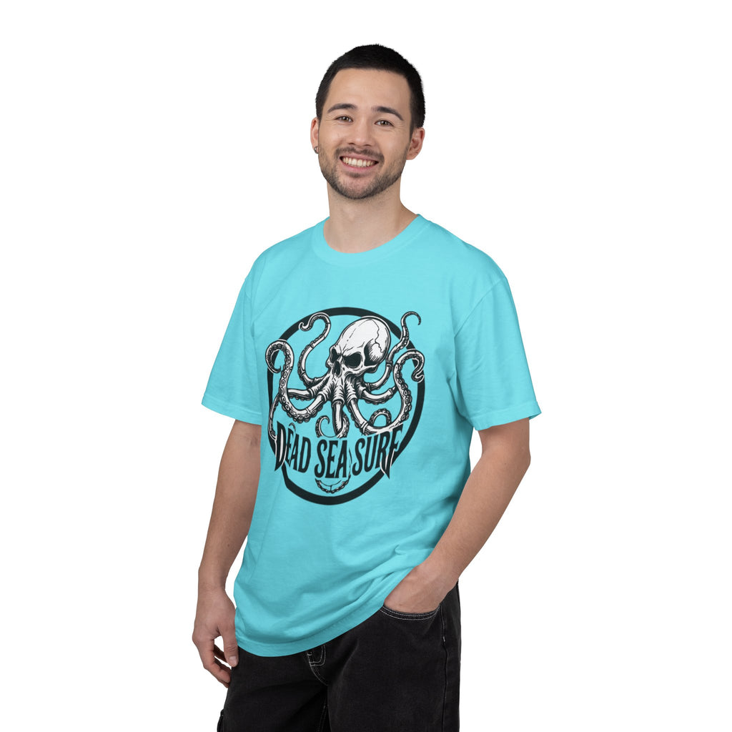Dead Sea Surf Summer Octopus Kraken Skull Tee Shirt Nautical Skull Surf Logo