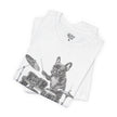 Drumming French Bulldog T-Shirt — Cute Dog Playing Drum Graphic Tee