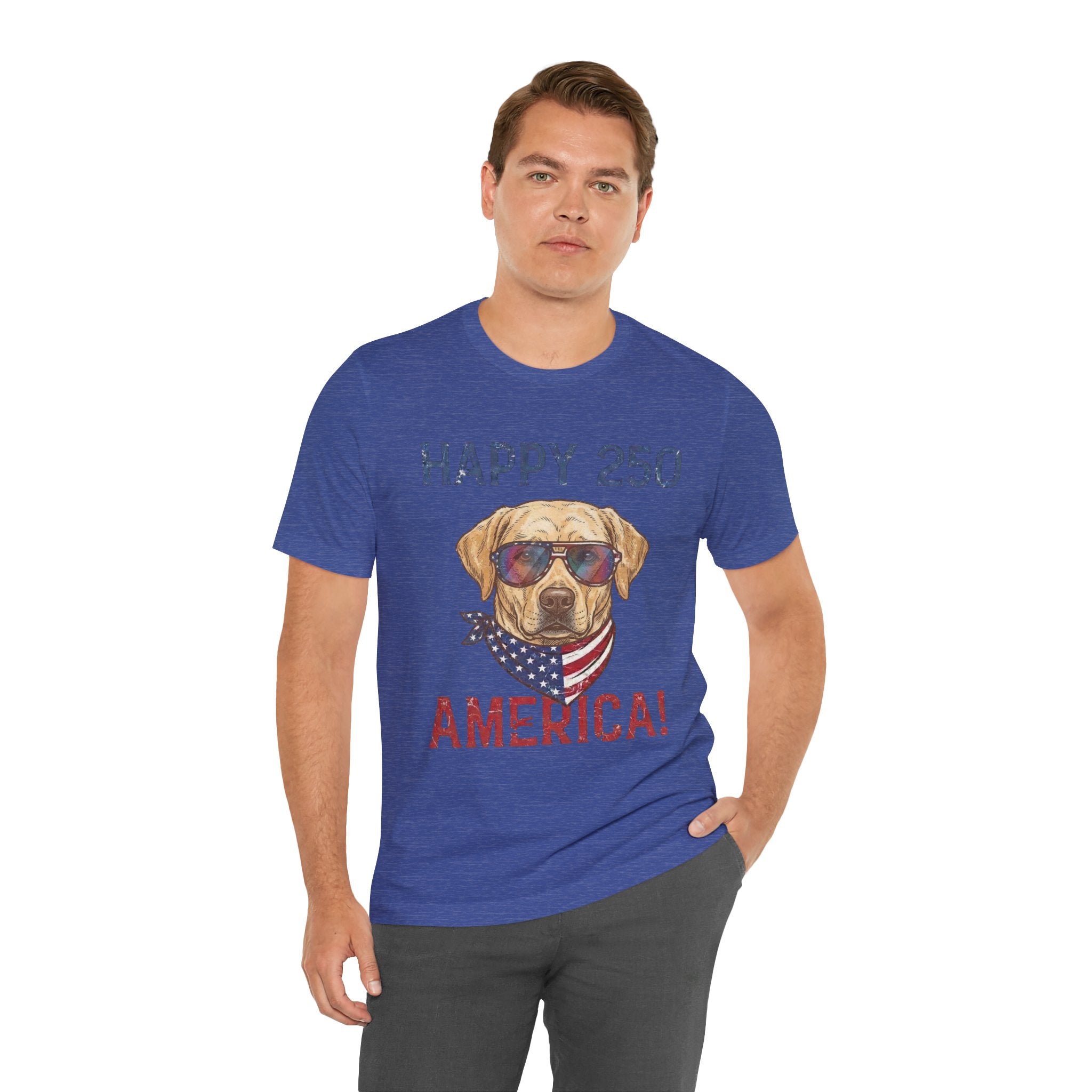 Patriotic Lab Dog Tee — 
