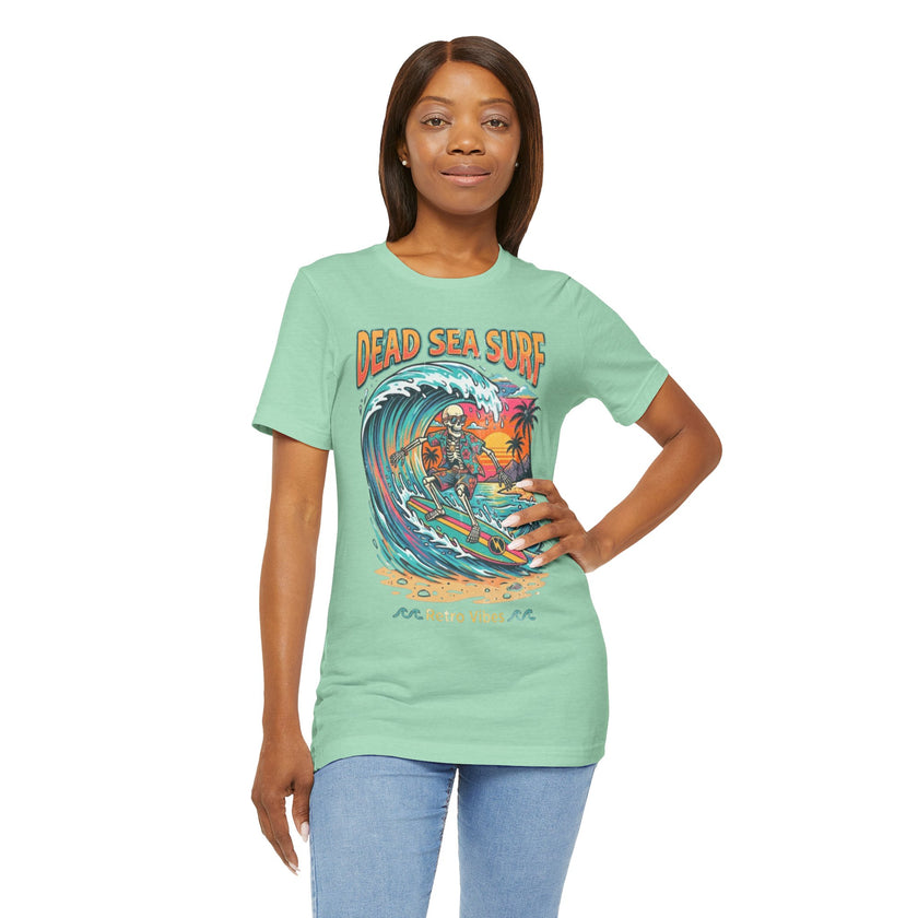 Dead Sea Surf Shark Attack T-Shirt | Bold Nautical Graphic Tee – 3D Sons Supply Co