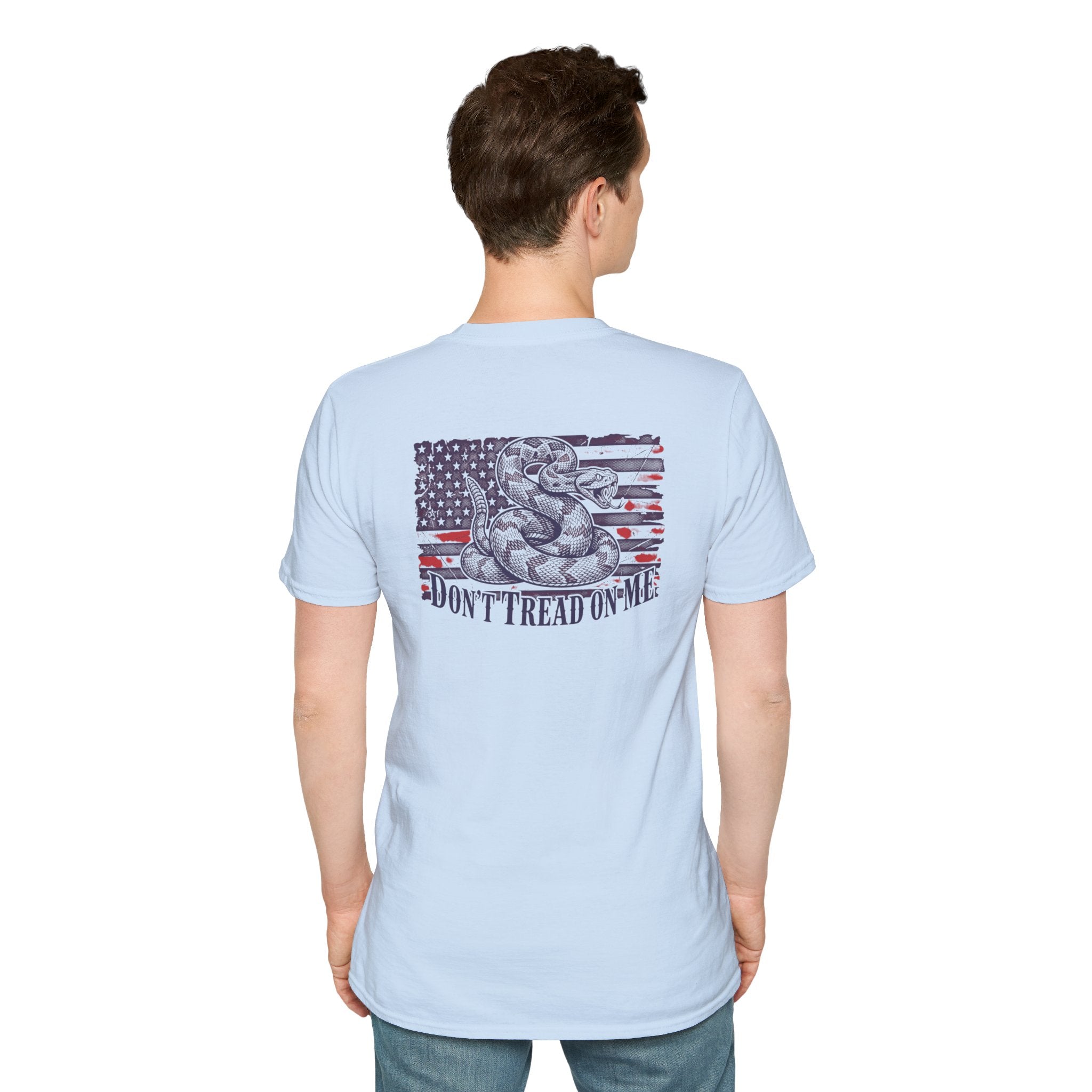Dont Tread On Me Flag Tee Shirt American Gadsden Patriotic Independence Day Tee