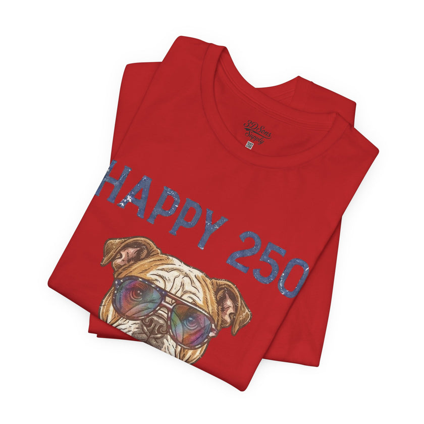 Patriotic Bulldog Tee - 