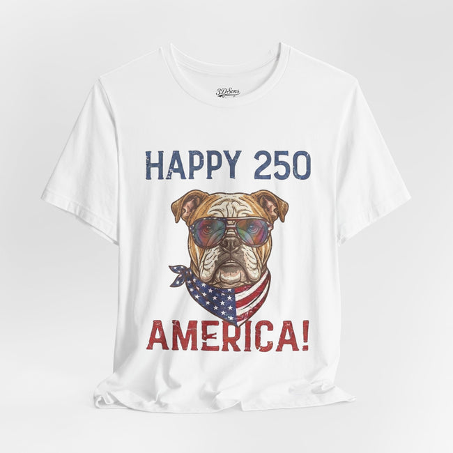 Patriotic Bulldog Tee - 