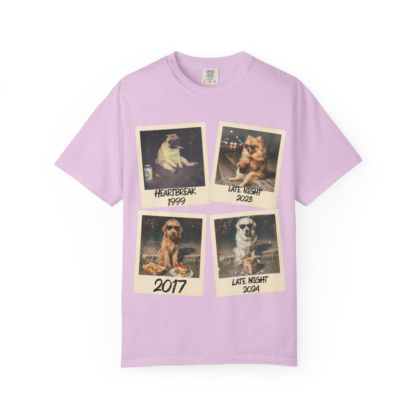 Personalized Polaroid Photo Tee — Custom Image & Text Options