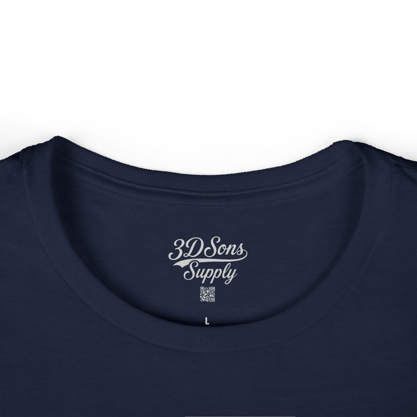 Women’s Softstyle Tee — Highland Cow Smoking Graphic
