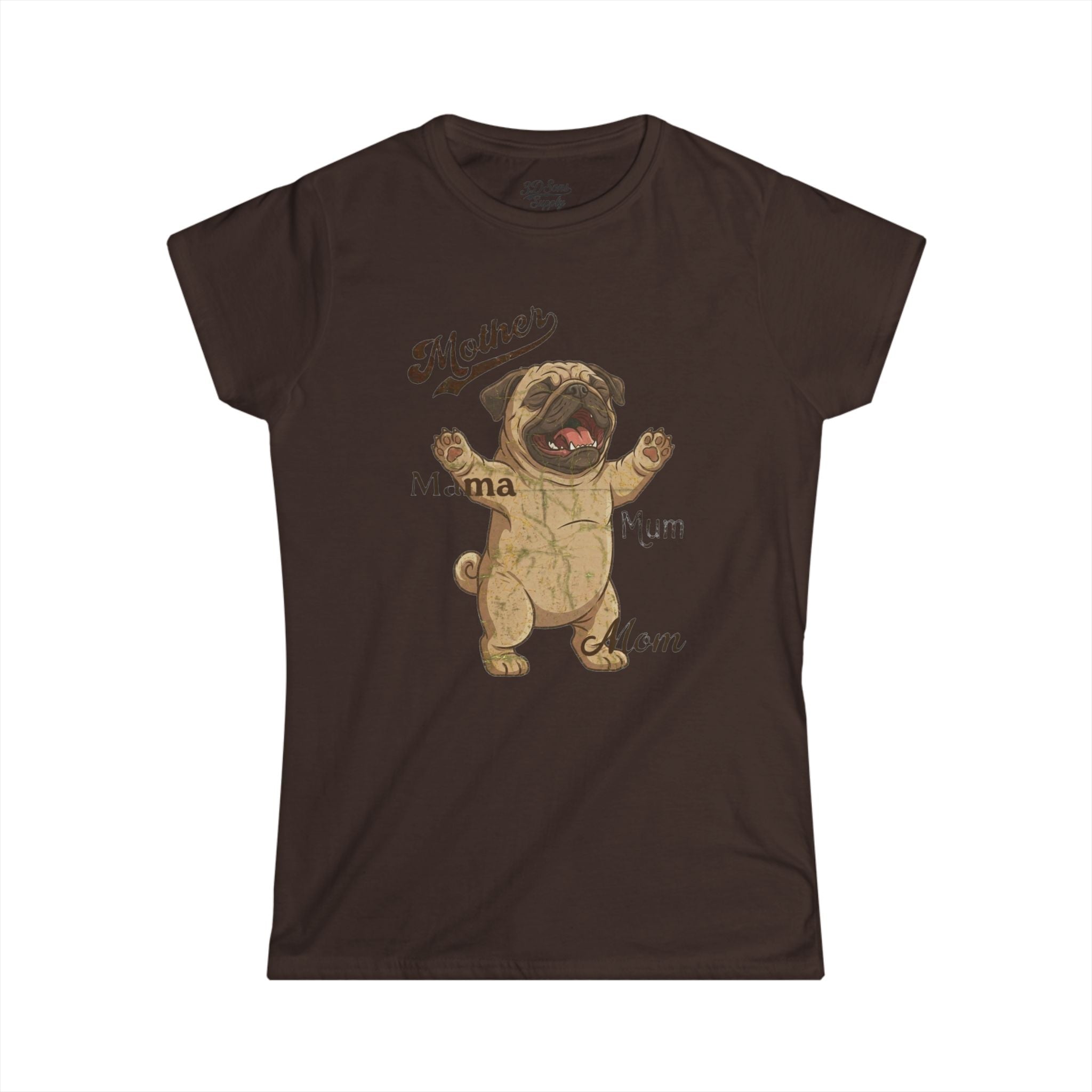 Pug Mama T-Shirt — Funny Mother's Day Pug Mom Tee