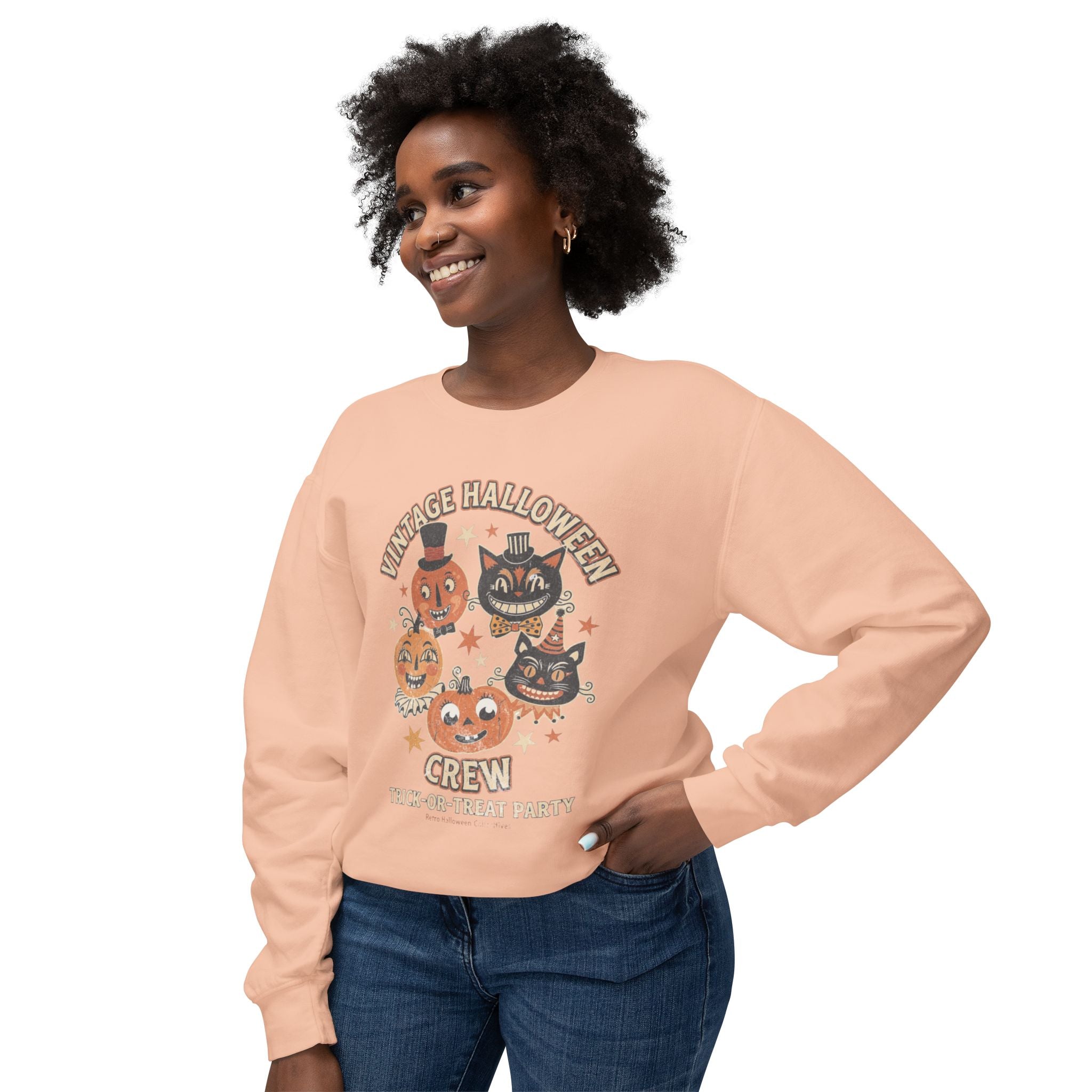 Vintage Halloween Crewneck Sweatshirt — 