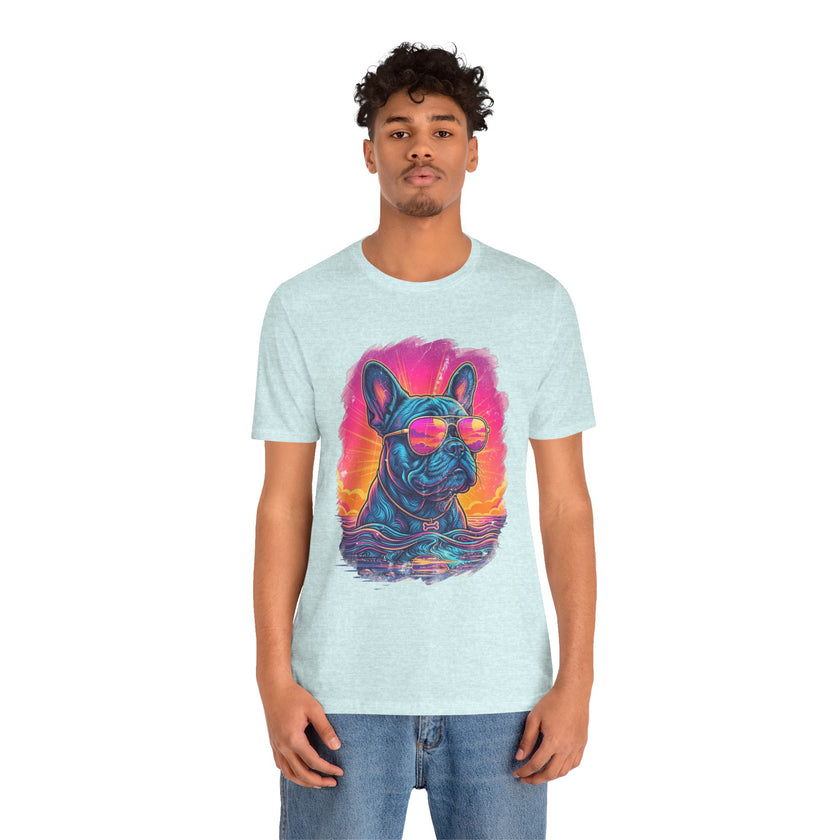 French Bulldog Retro 90s Tee — Vice City Vintage Dog Graphic
