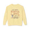 I'm 100% Pumpkin Spice But Mostly Spice sweatshirt | Crewneck Fall Coffee Shirt