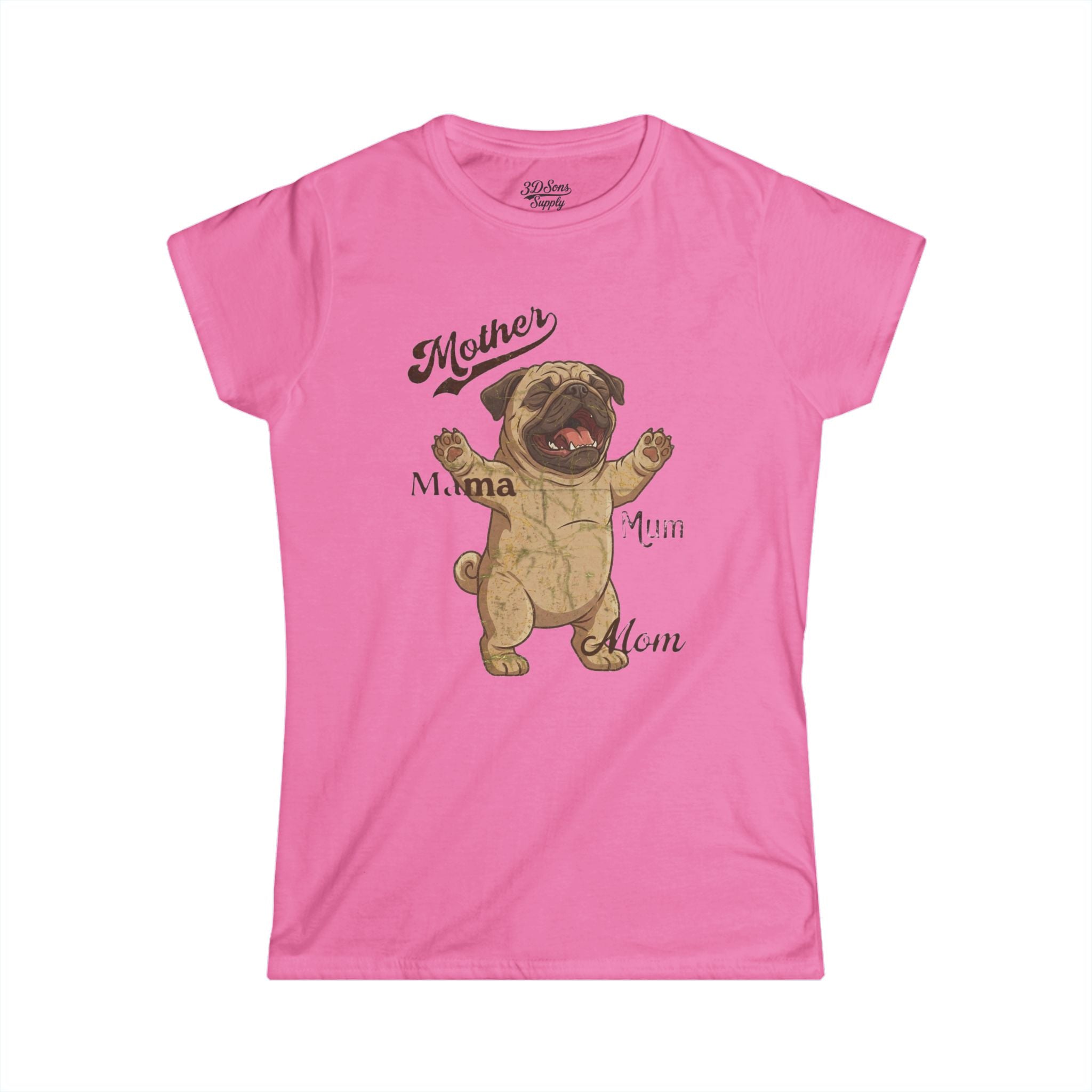 Pug Mama T-Shirt — Funny Mother's Day Pug Mom Tee