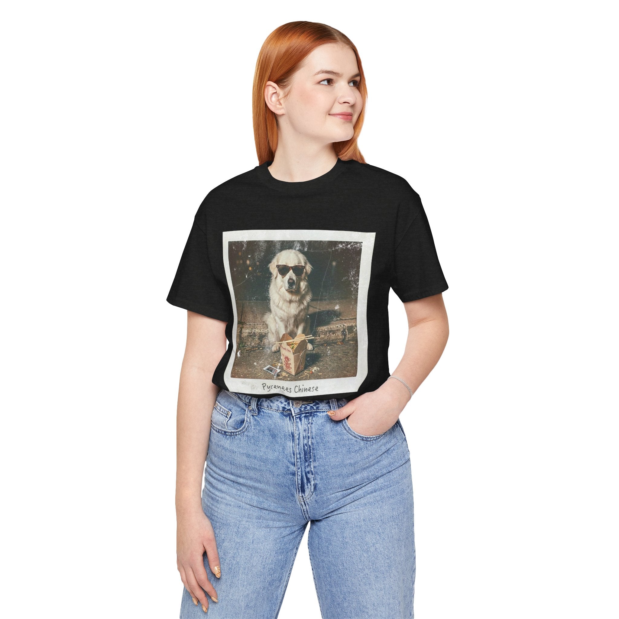 Pyreneese Chin Photo Tee — Vintage Pup Graphic T-Shirt