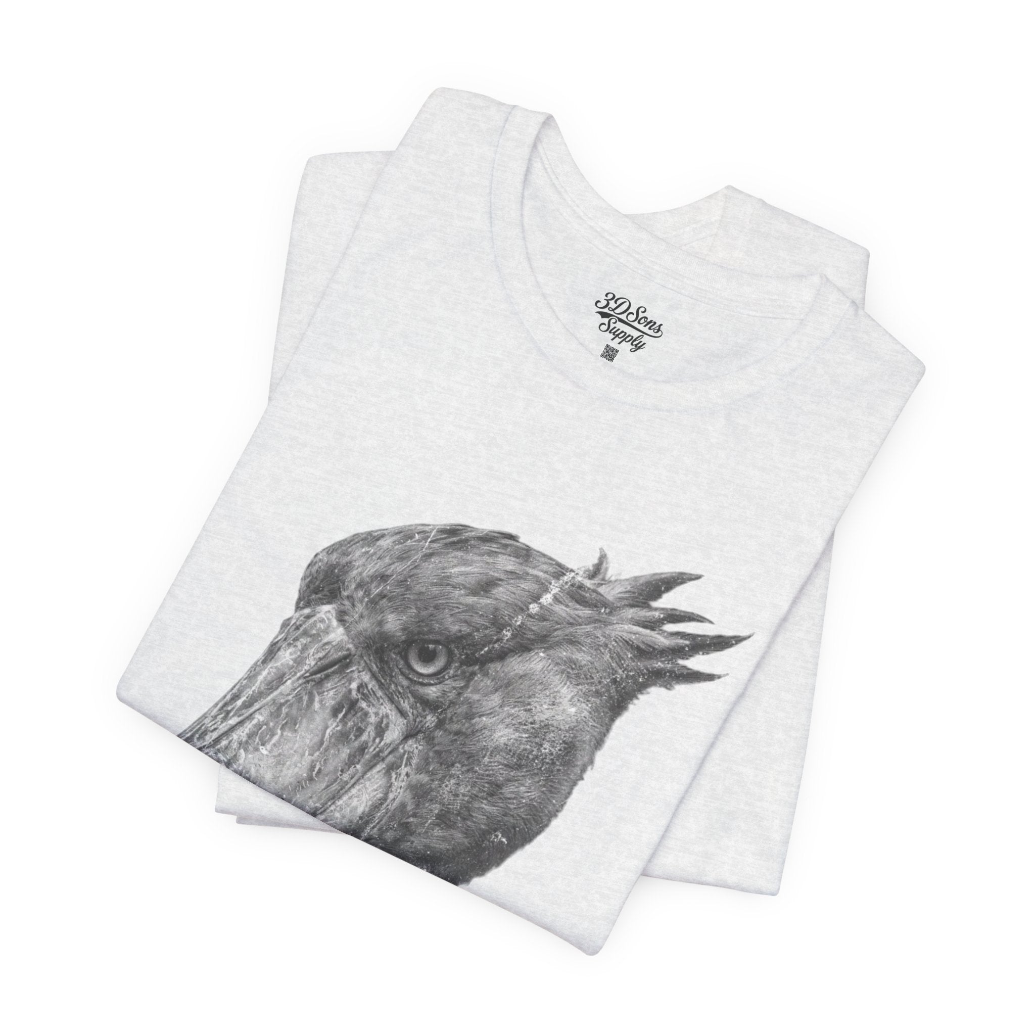 Smoking Shoebill Stork T-Shirt — Quirky Bird Graphic Tee