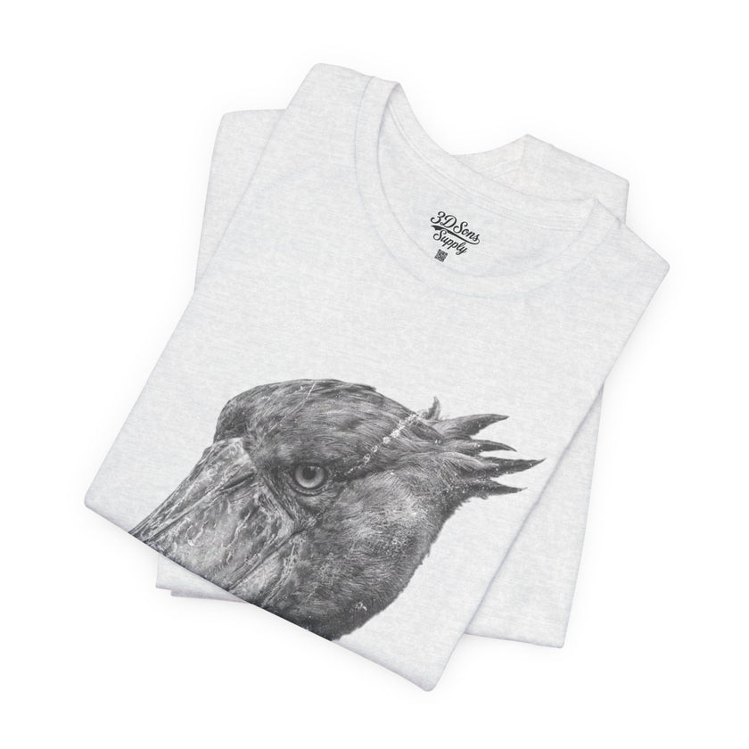Smoking Shoebill Stork T-Shirt — Quirky Bird Graphic Tee