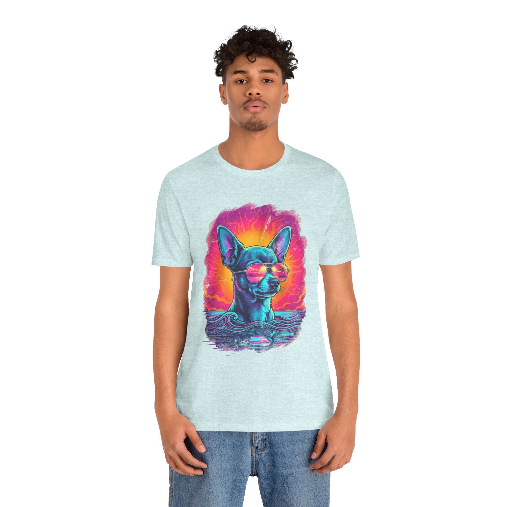 Chihuahua Vice City Retro Tee — 90s Vintage Dog Graphic T-Shirt