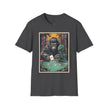 Bigfoot & Alien Playing Poker T-Shirt — Funny Cryptid Woods Tee