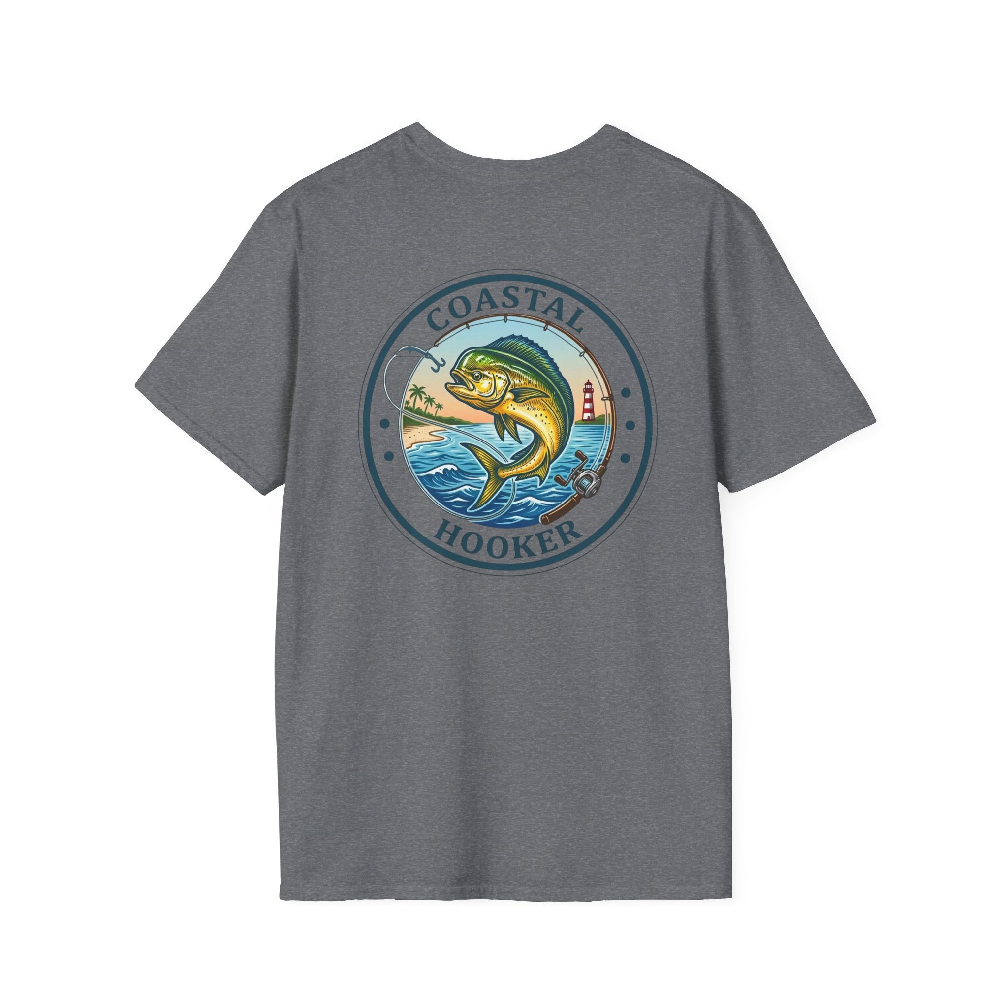 Coastal Hooker Tropical Dorado T-Shirt | Fishing Graphic Tee, Dead Sea Surf