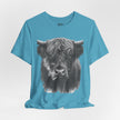 Highland Cow Smoking Tee — Vintage Highland Cattle Graphic T-Shirt
