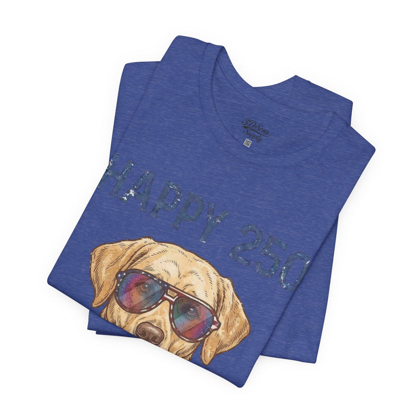 Patriotic Lab Dog Tee — 