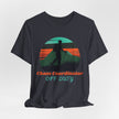 Chaos Coordinator Off Duty Hiking T-Shirt — Vintage Sunset Adventure Tee