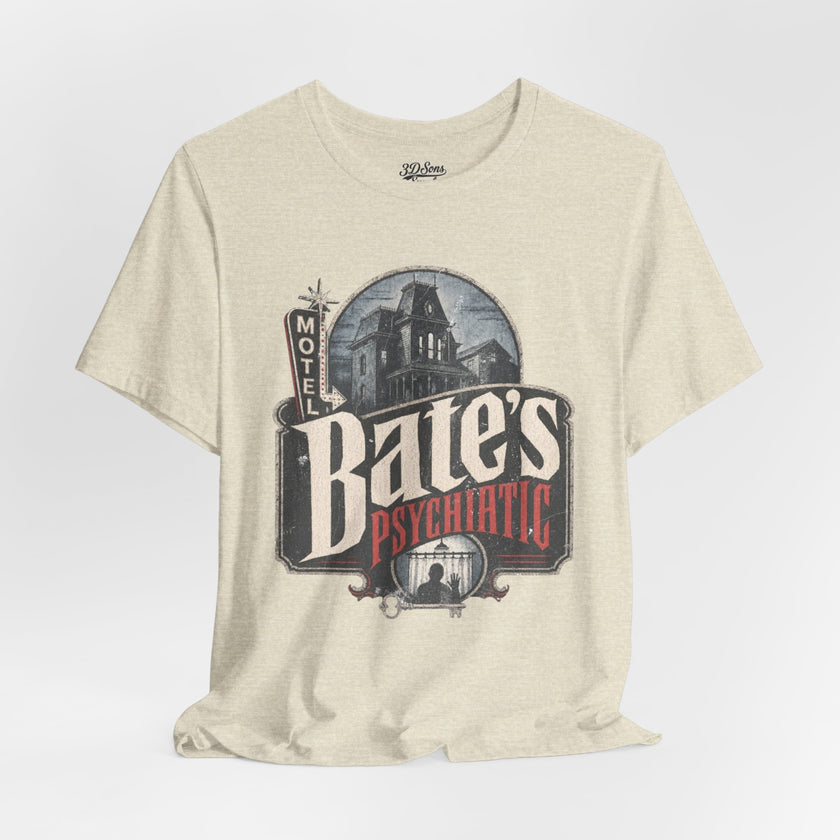 Bates Psychiatric T-Shirt — Vintage Horror Graphic Tee