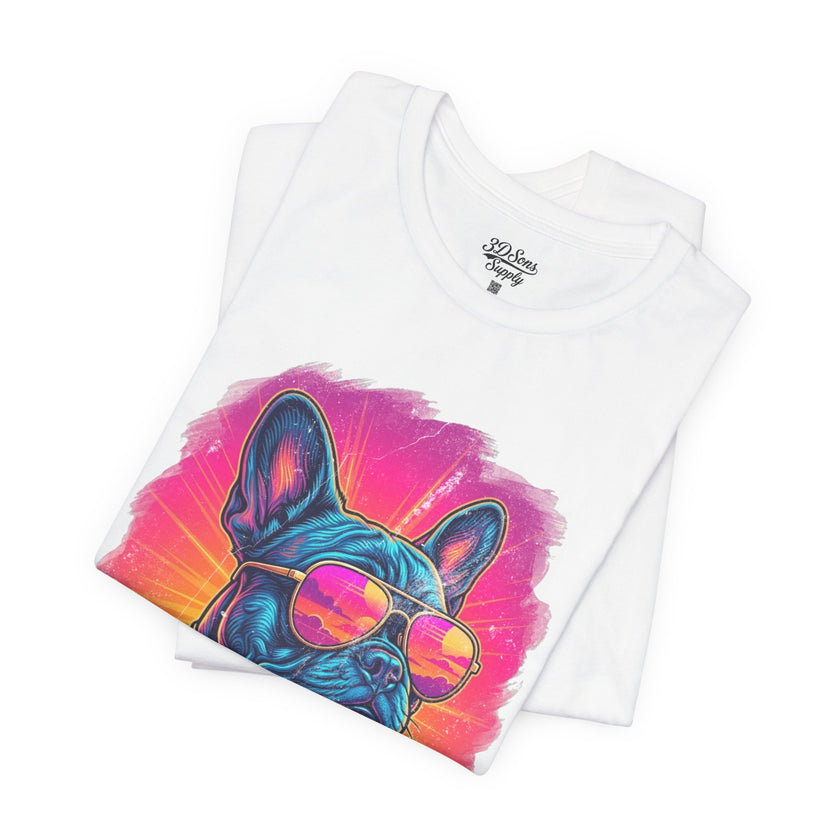 French Bulldog Retro 90s Tee — Vice City Vintage Dog Graphic