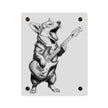 Corgi Playing Guitar Acrylic Wall Art Panel | Cute Rock Dog Home Decor