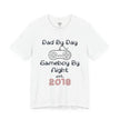 Personalized Dad By Day Gamer By Night T-Shirt,  90's Retro Controller Tee