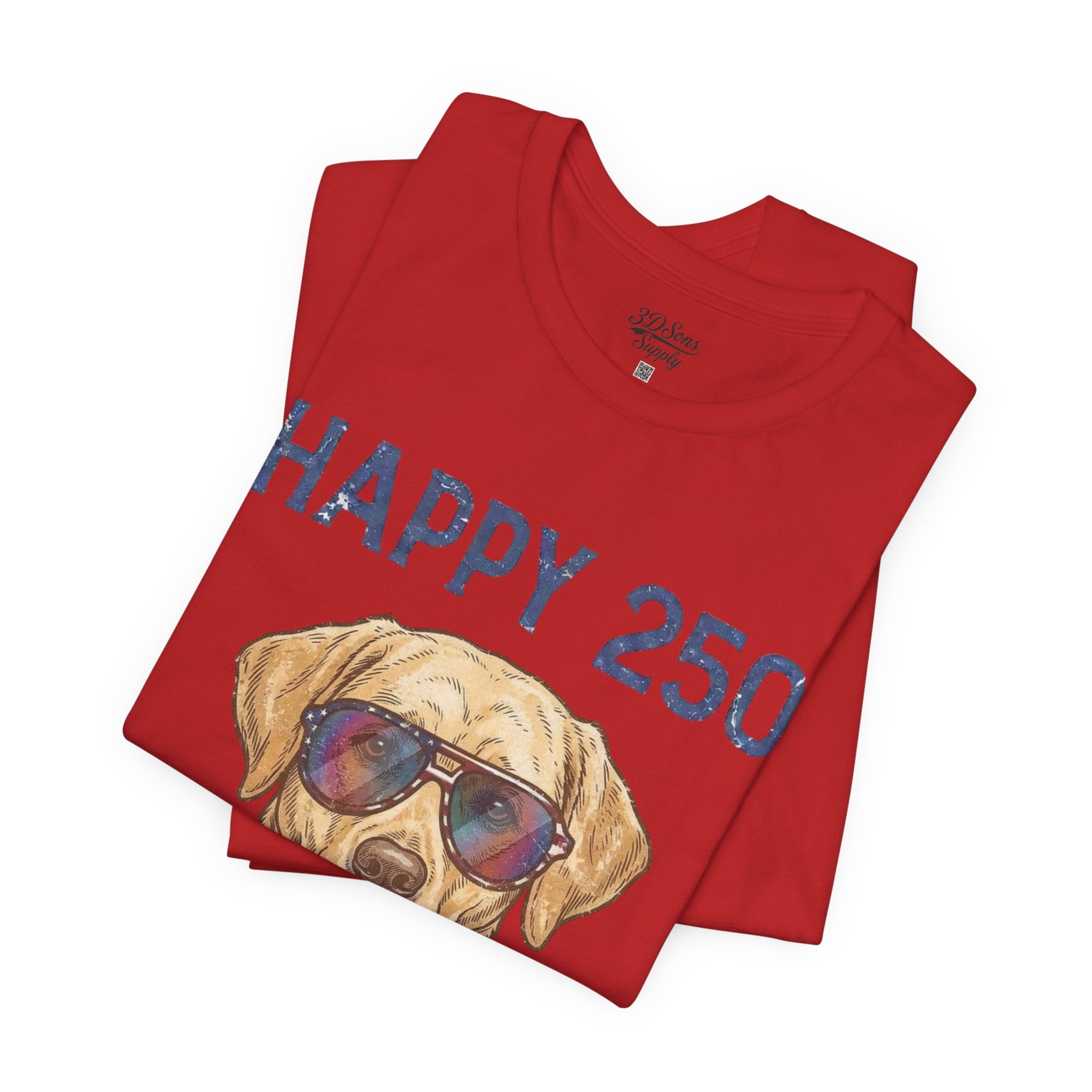 Patriotic Lab Dog Tee — 