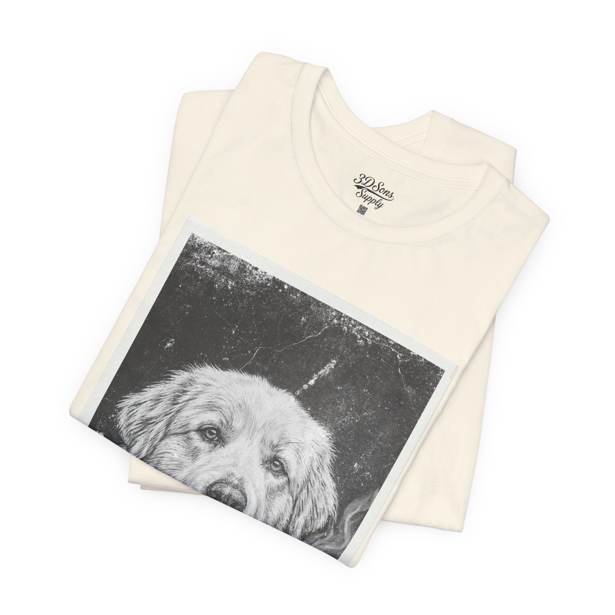 Great Pyrenees Smoke Photo Tee — Vintage Pup Graphic T-Shirt