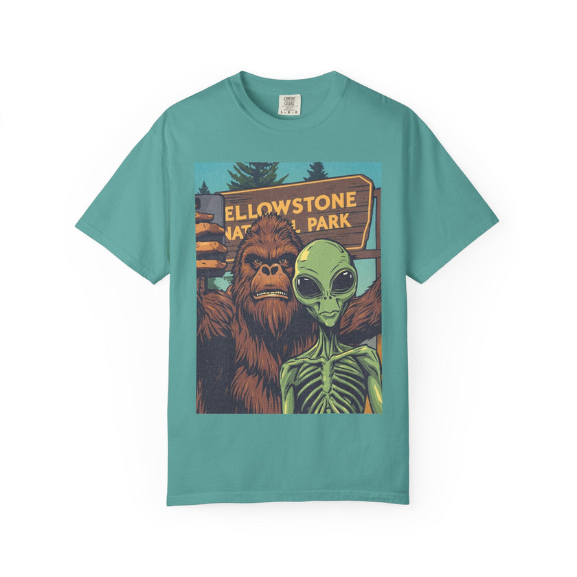 Alien & Bigfoot Yellowstone T-Shirt
