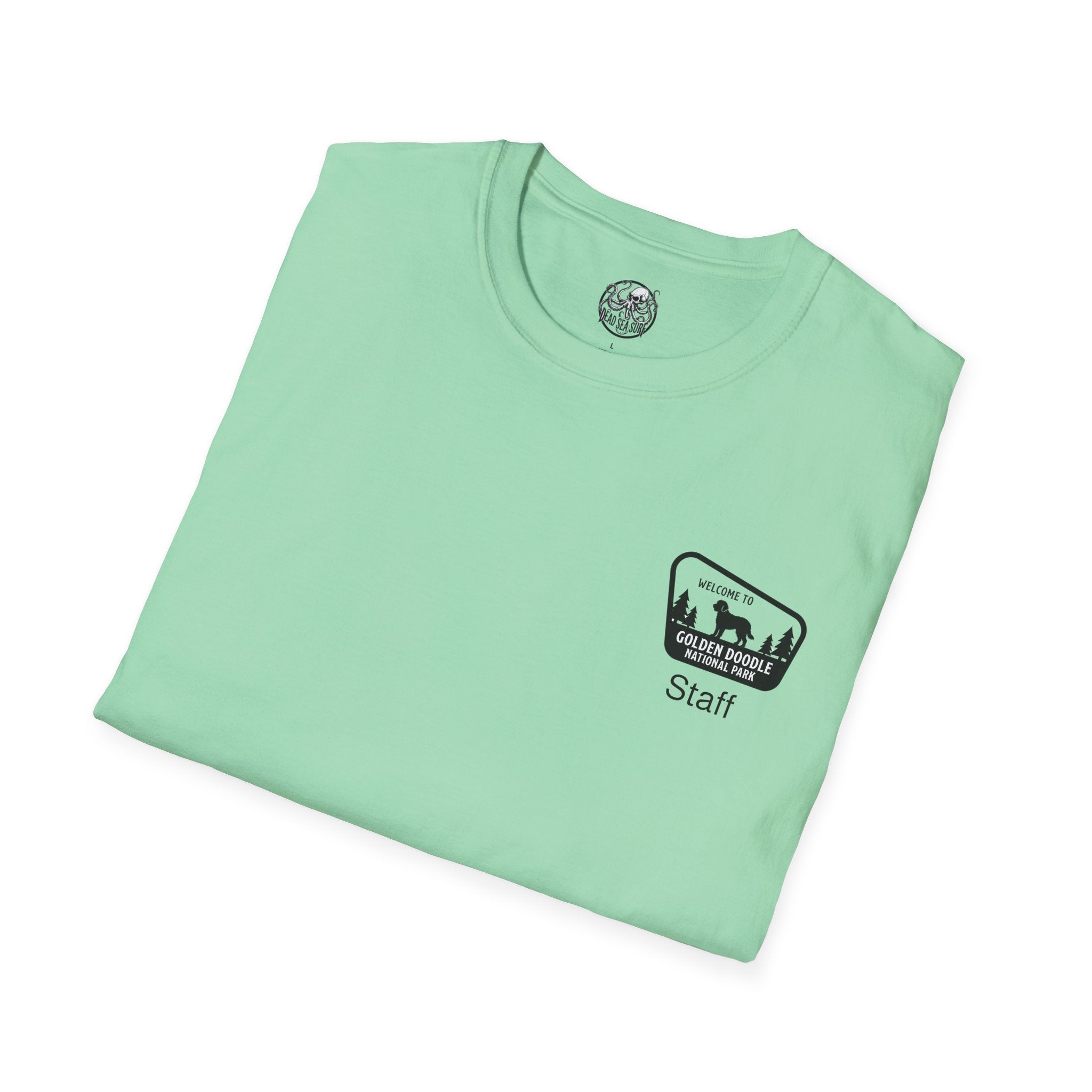 Golden Doodle National Park Staff T-Shirt | Retro Dog Lover Tee – 3D Sons Supply Co
