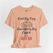 Personalized Dad By Day Gamer By Night T-Shirt,  90's Retro Controller Tee