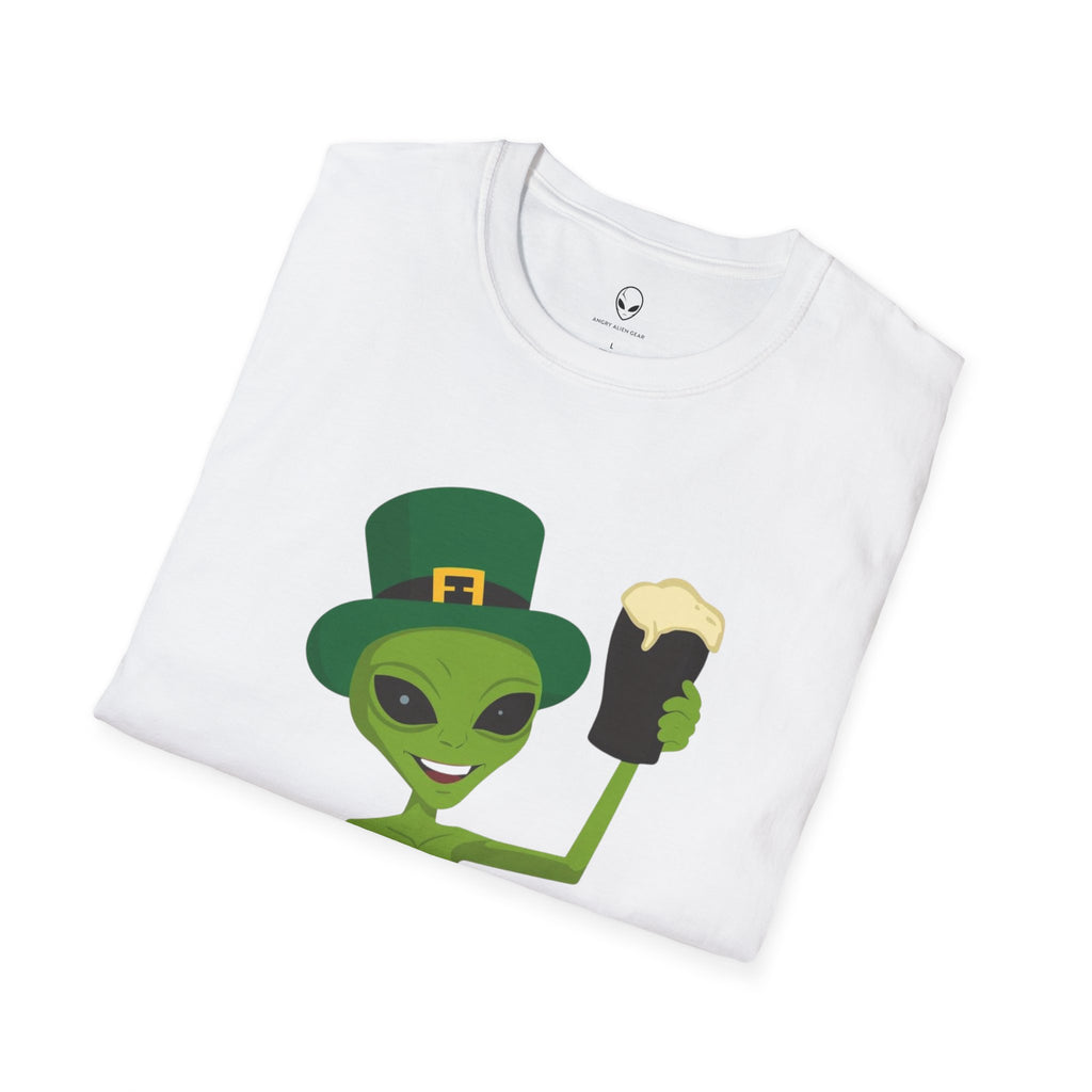 Alien Drinking Guinness Take Me To Your Guinness Tee Shirt, St. Patricks Day Alien