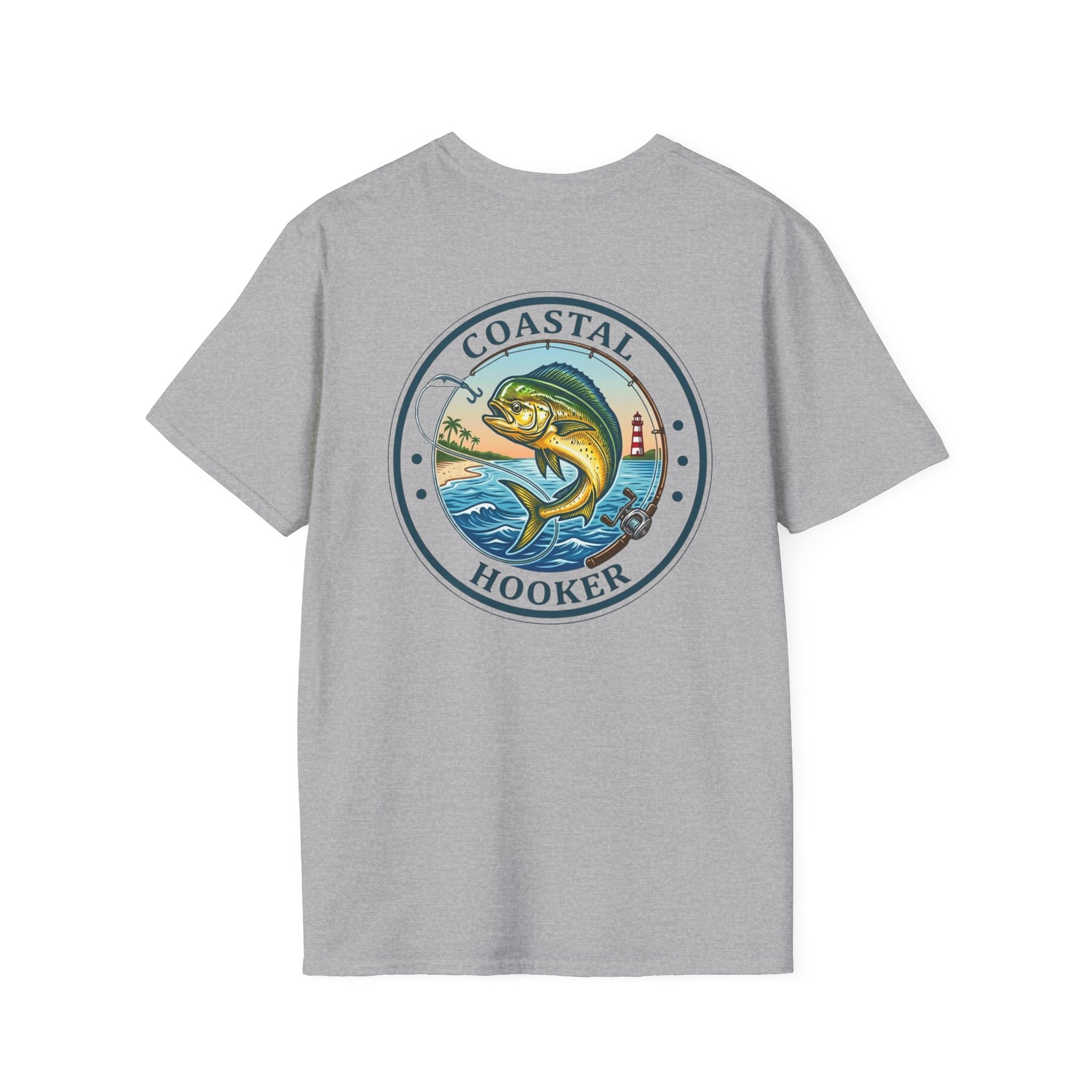 Coastal Hooker Tropical Dorado T-Shirt | Fishing Graphic Tee, Dead Sea Surf