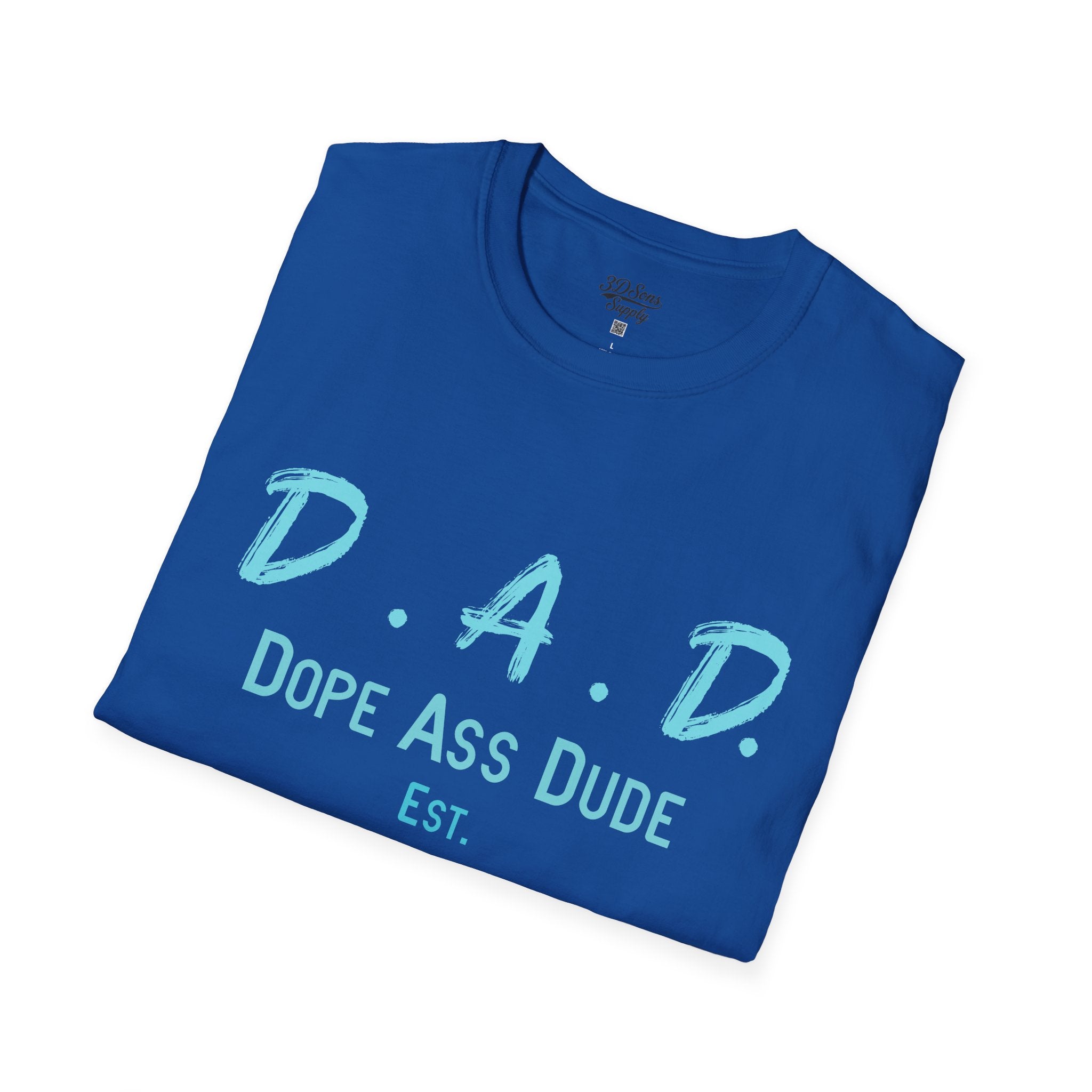 Dope Ass Dude Dad T-Shirt — D.A.D. Typography Father's Day Tee (Personalizable)