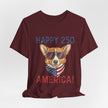 Happy 250 America! Corgi Sunglasses Patriotic Tee