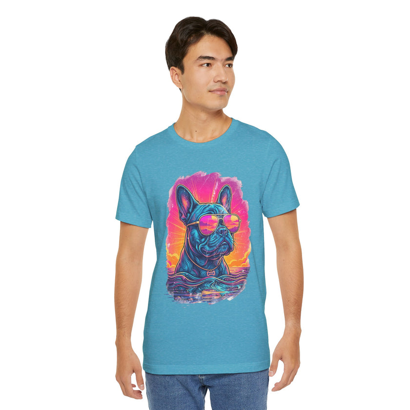 French Bulldog Retro 90s Tee — Vice City Vintage Dog Graphic