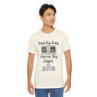 Personalized Dad By Day Gamer By Night T-Shirt — Established 2018 Retro Controller Tee