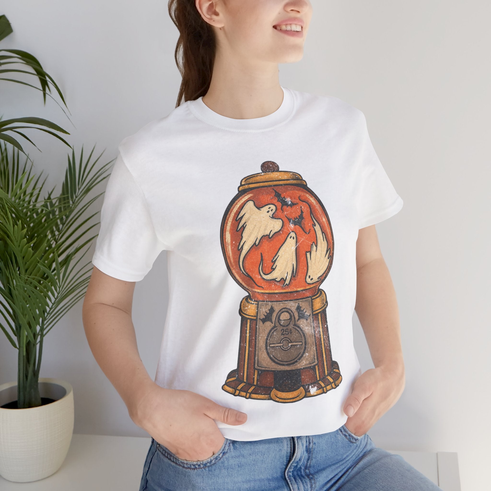 Gumball Ghosts Tee — Vintage Halloween Gumball Machine T-Shirt