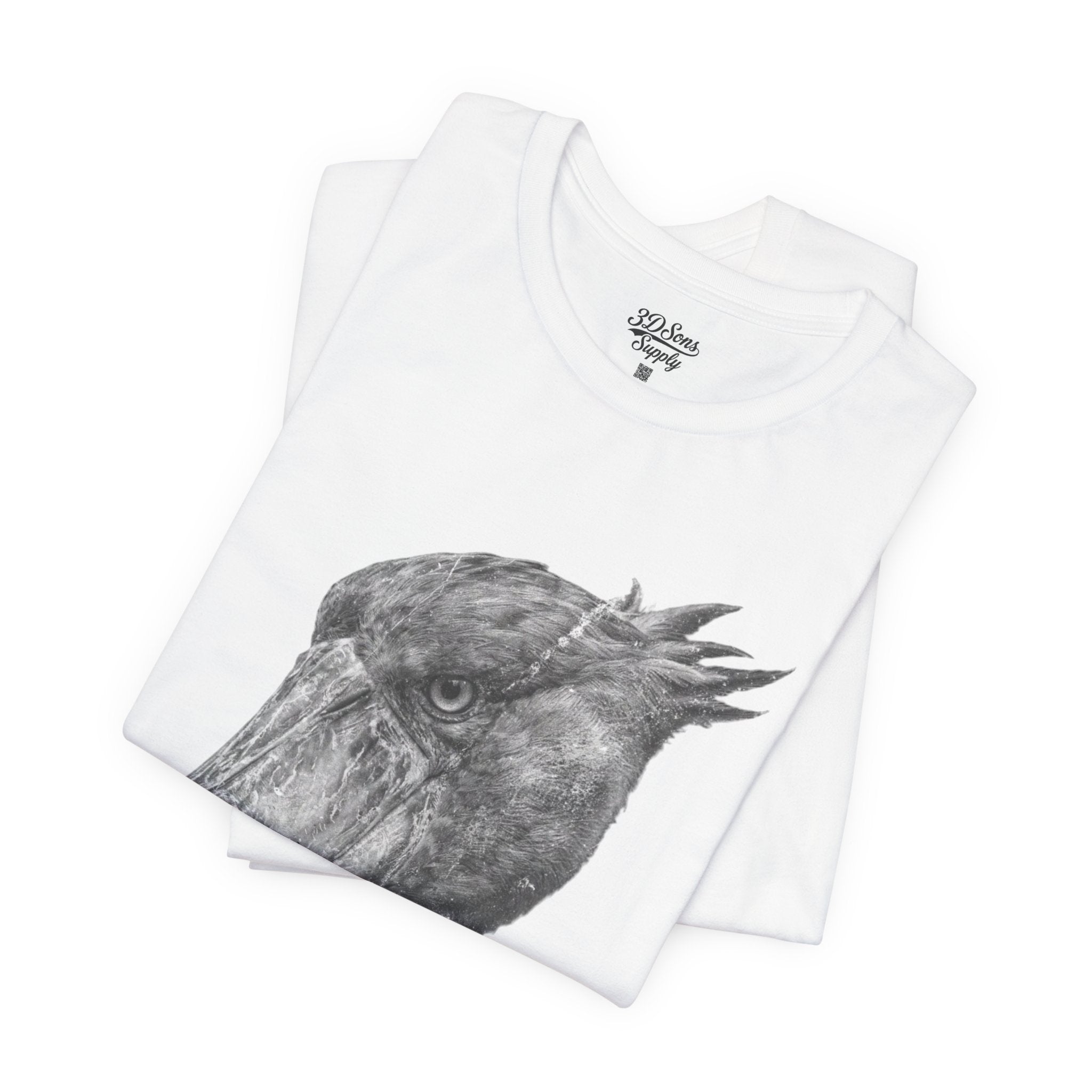 Smoking Shoebill Stork T-Shirt — Quirky Bird Graphic Tee