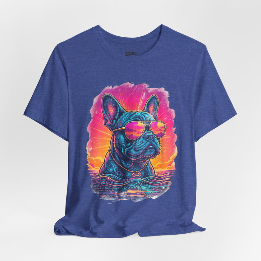 French Bulldog Retro 90s Tee — Vice City Vintage Dog Graphic