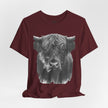 Highland Cow Smoking Tee — Vintage Highland Cattle Graphic T-Shirt