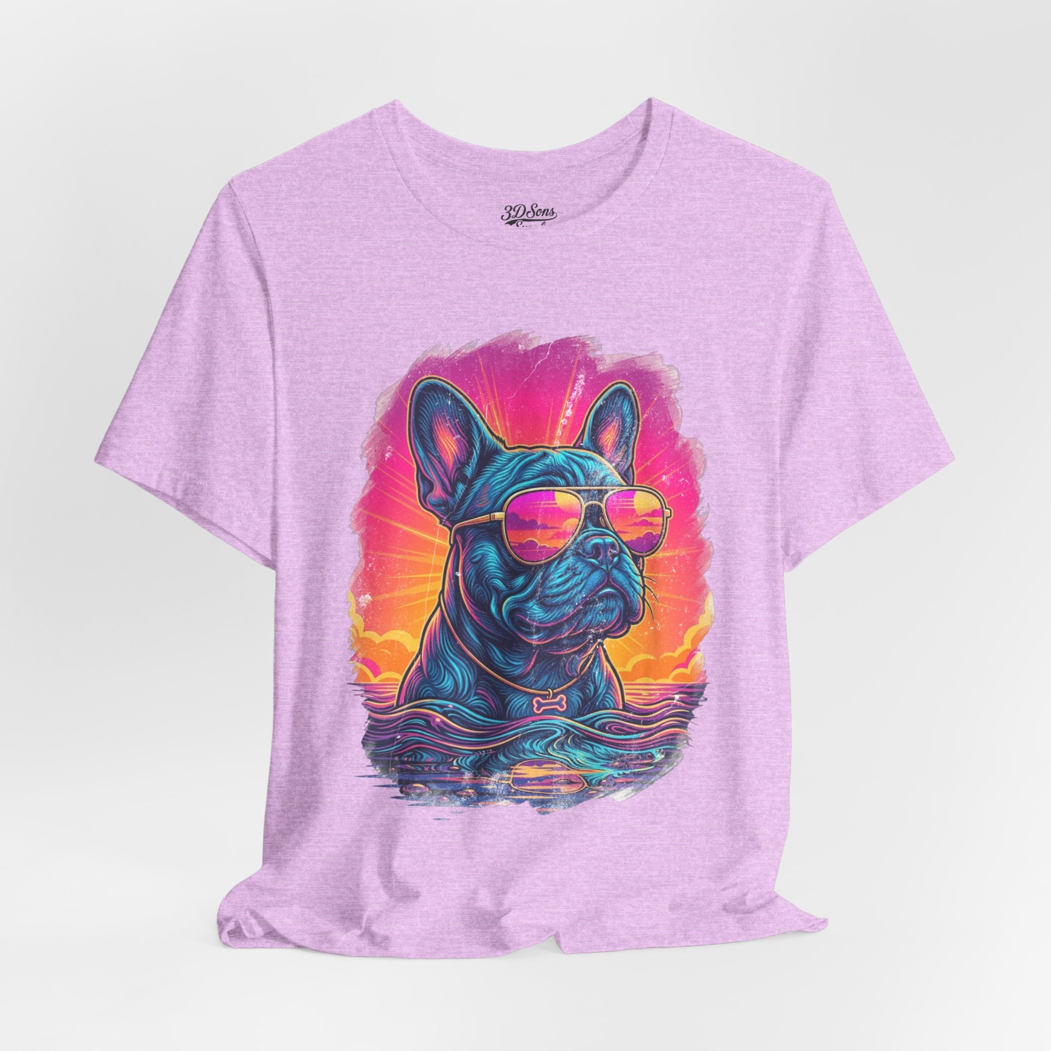 French Bulldog Retro 90s Tee — Vice City Vintage Dog Graphic
