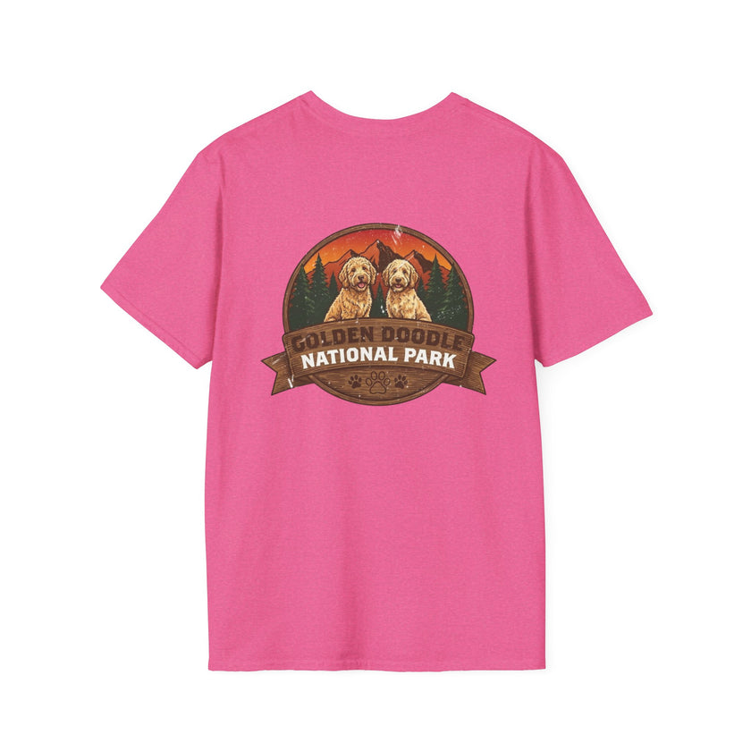 Golden Doodle National Park Staff T-Shirt | Retro Dog Lover Tee – 3D Sons Supply Co
