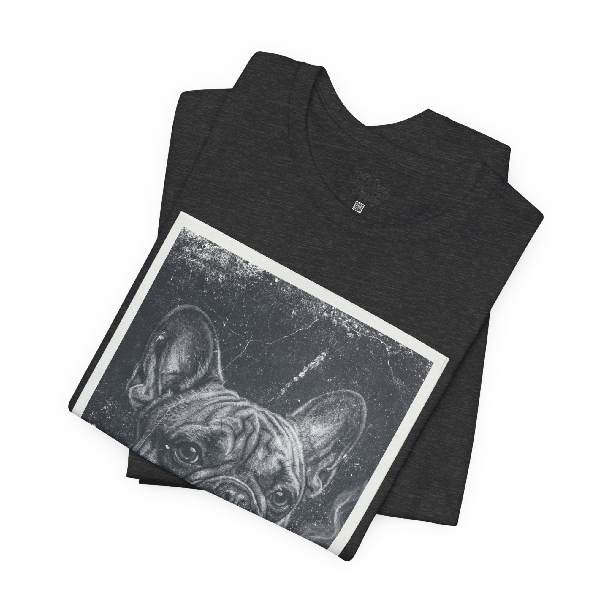 French Bulldog Smoking Graphic Tee — Retro Smoky Dog Art T-Shirt