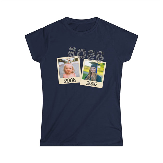 Personalized Photo & Text Graduation/Parent Gift - Women's Polaroid Tee
