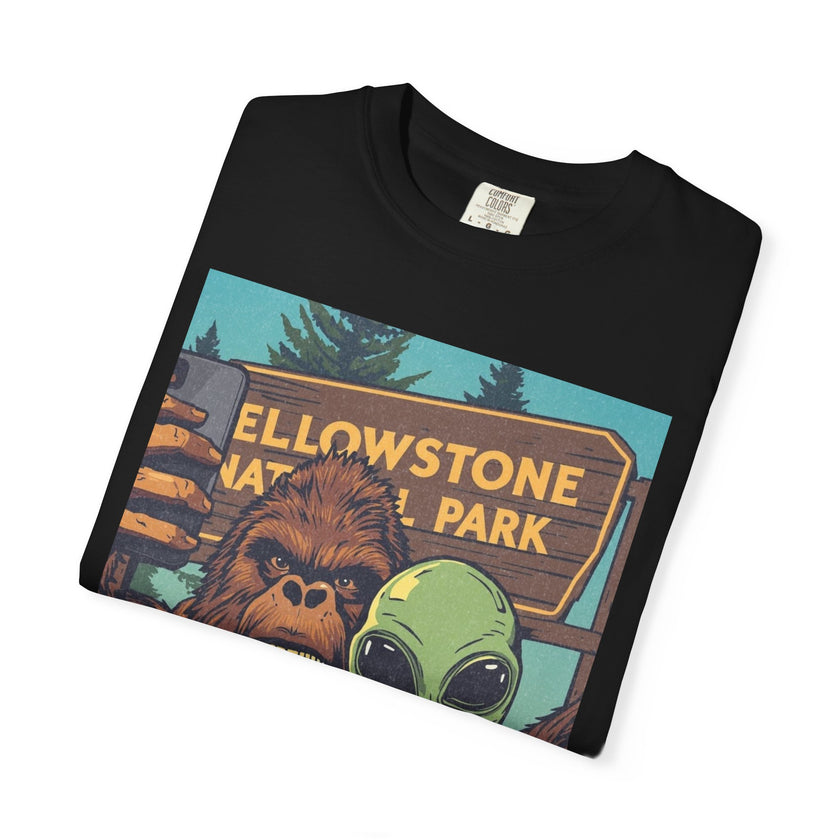 Alien & Bigfoot Yellowstone T-Shirt